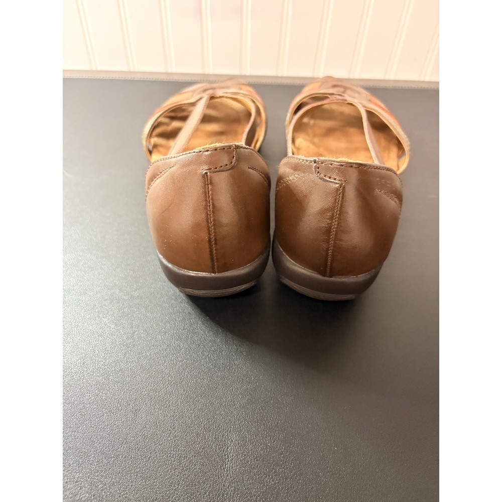 Thom McAn Darci Multi Color Brown Leather Strappy Sandals Womens 8.5W HZ/5952 - Picture 9 of 10